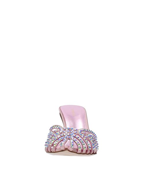 Mules in raso e strass LE SILLA | SANDALO AFRODITE SATINPARIS